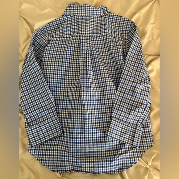 Polo Ralph Lauren Toddler Boy’s Navy Long Sleeve Button Down 4T - Picture 2 of 8